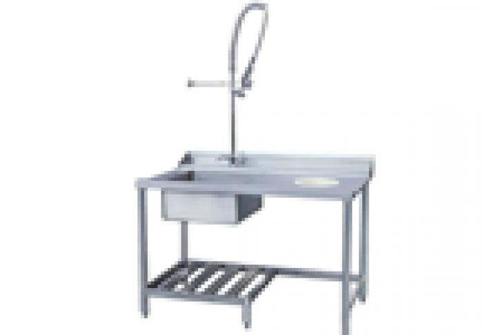 Pre Rinse Table With Sink And Pre Rinse Faucet