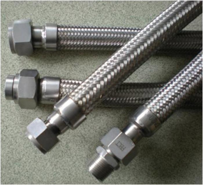 STAINLESS STEEL WIRE BRAIDED HOSE WITH END FITTING 